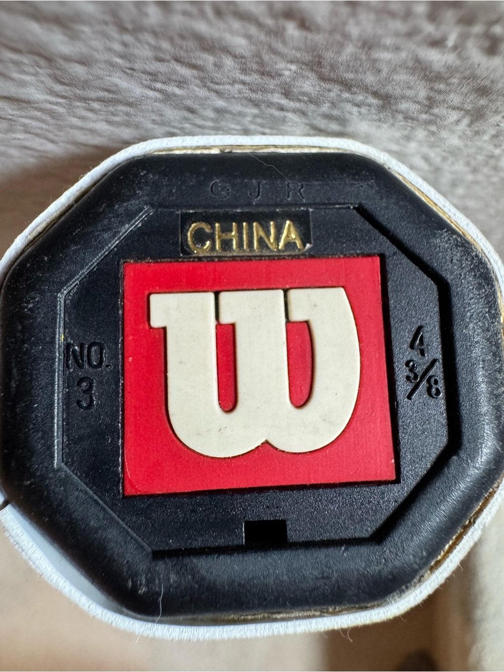 Wilson Racket with Orange Frame and Yellow Grip - Picture 7 of 8